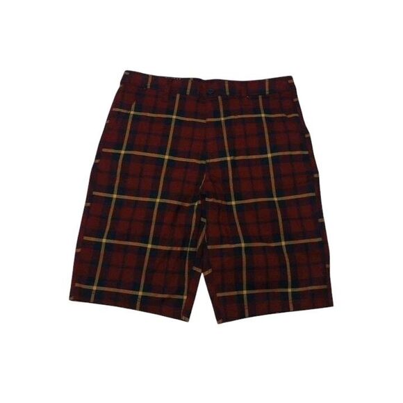 Empyre Other - Empyre Men's Shorts‎ Size 30 NEW WITH TAGS Red Plaid Relaxed Fit Cotton Spandex